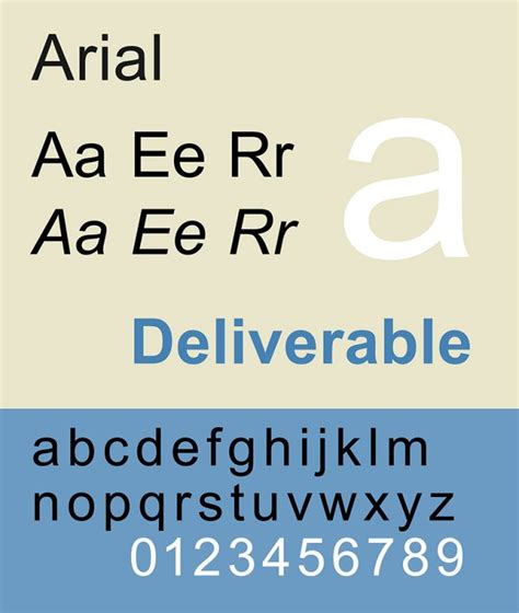 what fonts are similar to arial